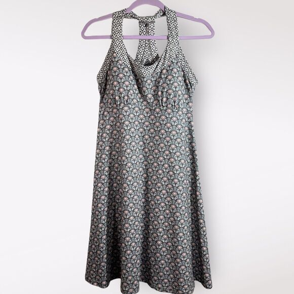 Prana Dresses & Skirts - prAna Dress Geometric Small Cali Racer Back Moonrock Botanica Summer Bra Casual